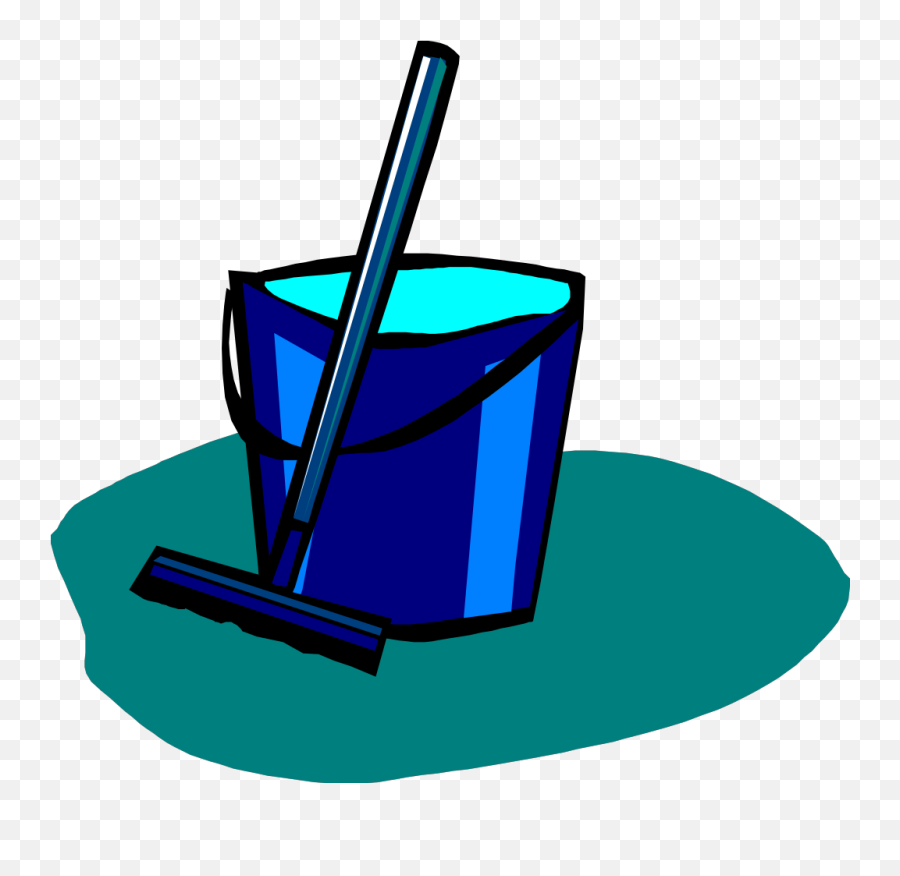 Mop And Bucket Blue Png Svg Clip Art For Web - Download Emoji,Apple Emoji Cup With Straw