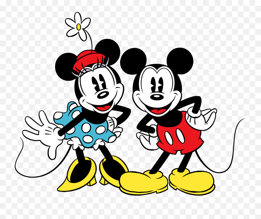 Love Clipart Mickey Love Mickey - Mickey Y Minnie Vintage Emoji,Mickey And Minnie Emoji