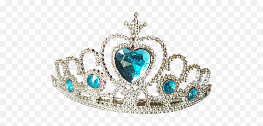 Blue And Silver Princess Crown - Princess Crown Green Png Emoji,Crown Diamond Emoji