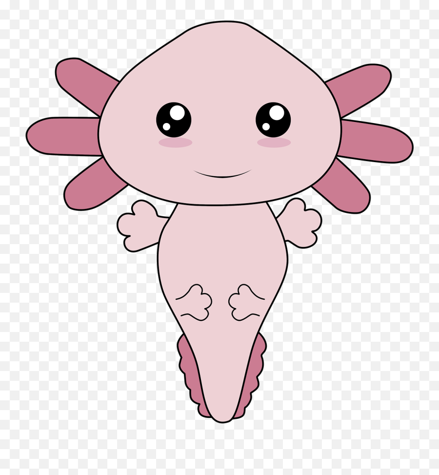 Axolotl Kawaii Mexican - Axolotl Drawing Emoji,Pyong Red Fox Emoticons