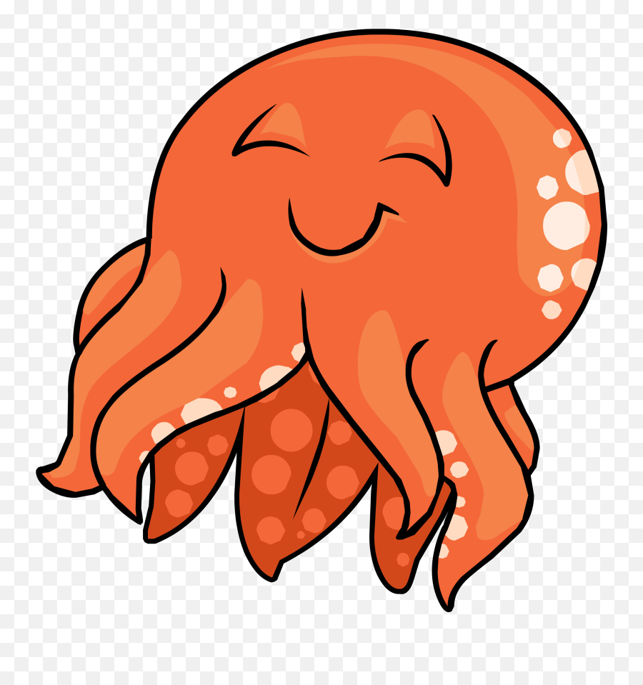Mini Squid Lid Club Penguin Wiki Fandom - Squid Orange Cartoons Emoji,Octopus Emoji Png