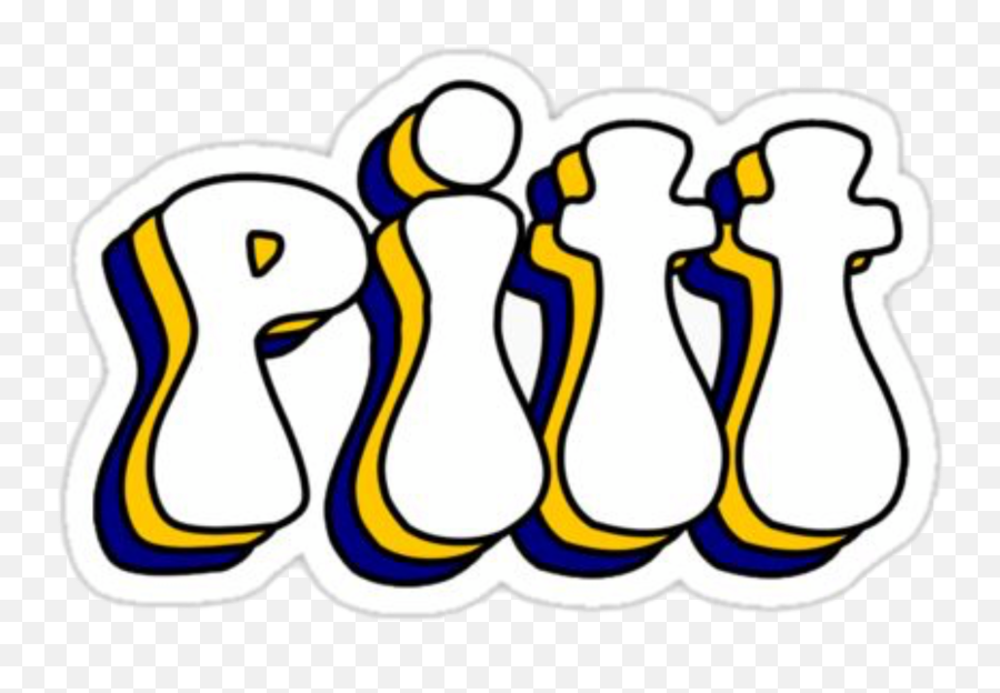 Pitt H2p Hailtopitt Pittsburgh Sticker - Pitt Stickers Emoji,Pitt Emoji