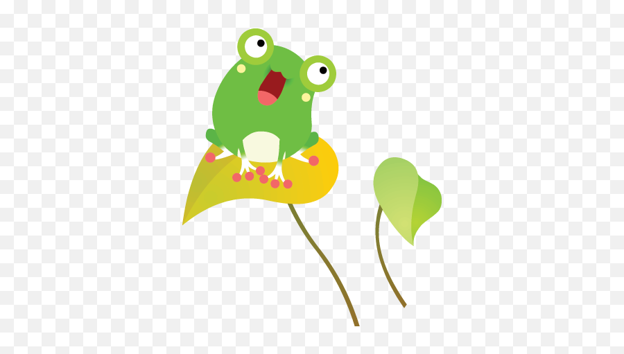 Kids Singing Frog Wall Sticker - Vector Graphics Emoji,Frog Emoji Shirt