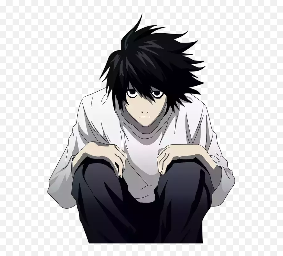 Who Is The Smartest Fictional Character - L Death Note Hair Png Emoji,Thetoptens Emoticons