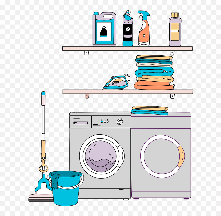 Laundrys Products Shop Window Sticker - Disegno Di Una Lavanderia Emoji,Washing Car Emojis