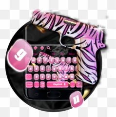 Pink Crook Pistol Keyboard Theme - Telephony Emoji,Gun Emoji Android