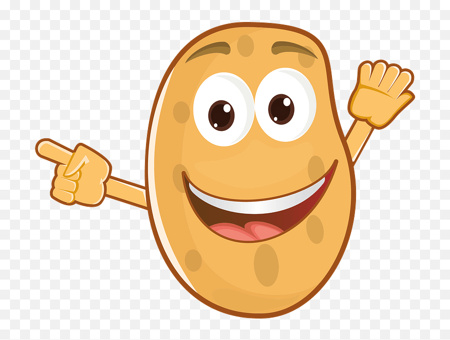 Anthropomorphic Potato Clipart Free Download Transparent - Free Clip Art Potato Emoji,Pulling Hair Out Emoticon
