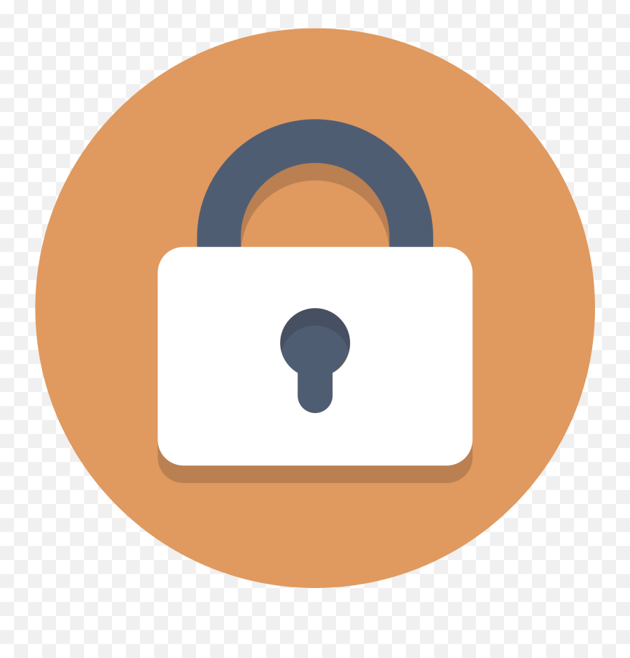 Lock Clipart Round Lock Lock Round Lock Transparent Free - Lock Icon Png Circle Emoji,Padlock Emojis Iphone