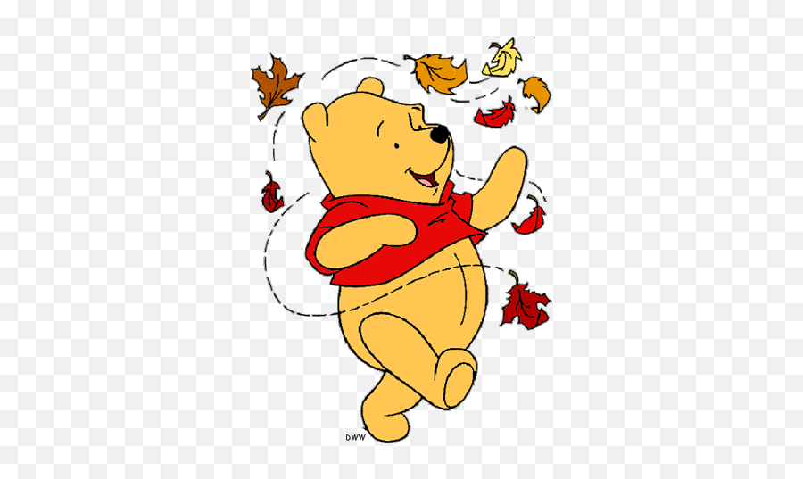 Download Fall Leaves Fall Autumn Leaves Png Images Clipart - Winnie The Pooh Fall Clipart Emoji,Fall Keaf Emoticon