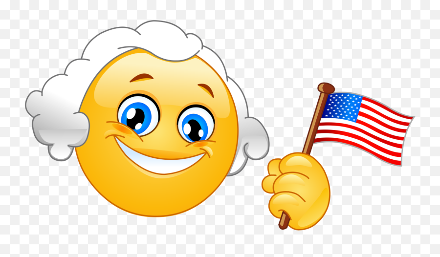 Patriotic Emoji Decal - George Washington Emoji,Patriotic Emojis