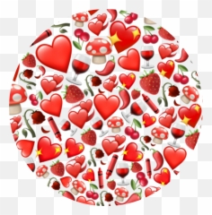 Red Emojis Circle Backgroud Sticker By Dex - Emojos Purple,Emojis For Making A Phone Background