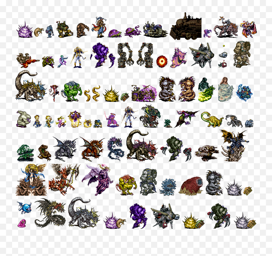 Game Boy Advance - Art Emoji,Final Fantasy 6 Emotion Sprite Sheet