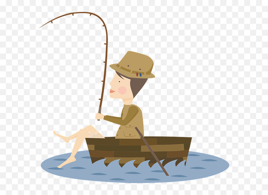 1000 Free Fishing U0026 Fish Vectors - Pixabay Clipart Fisherman Png Emoji,Fishing Pole Emoji