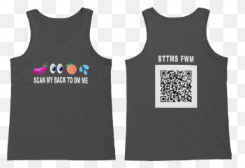 Eggplant Top Emoji For Peach Bottom - Sleeveless,Eggplant Emoji Tank Top