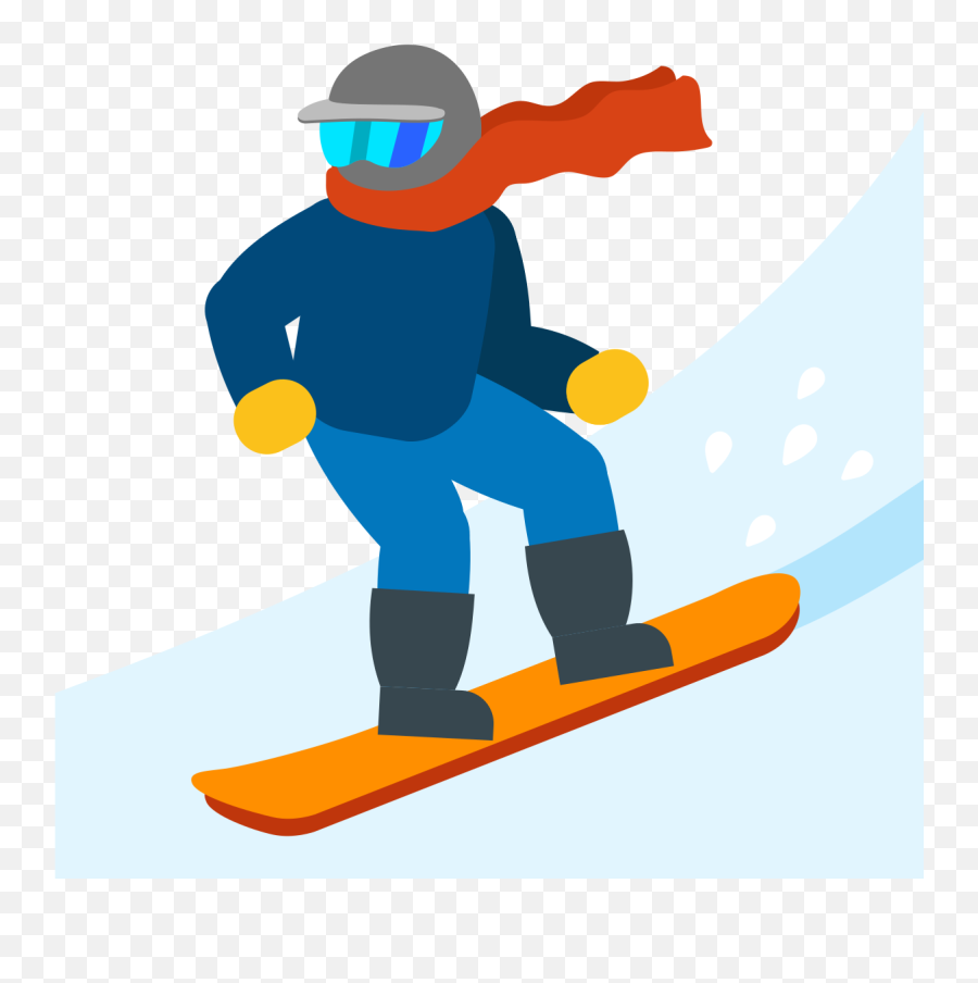 Emoji U1f3c2 - Snowboard Clipart,Skateboard Emoji