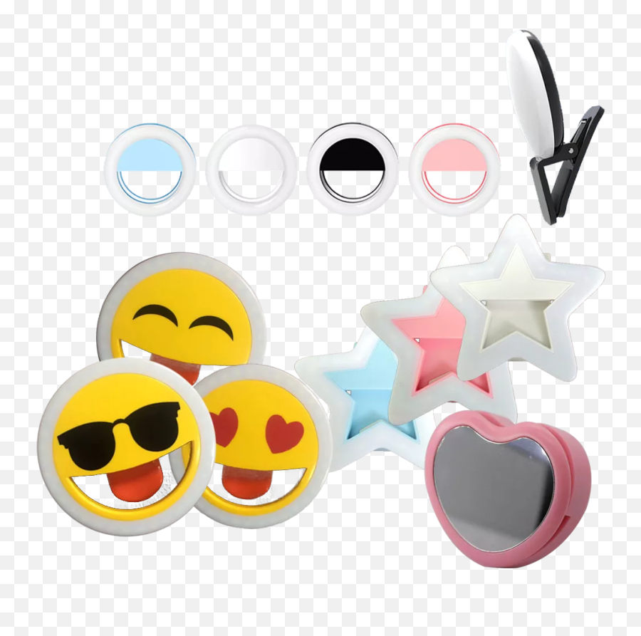 Selfie Phone Ring Light - Happy Emoji,Emoticon Cell