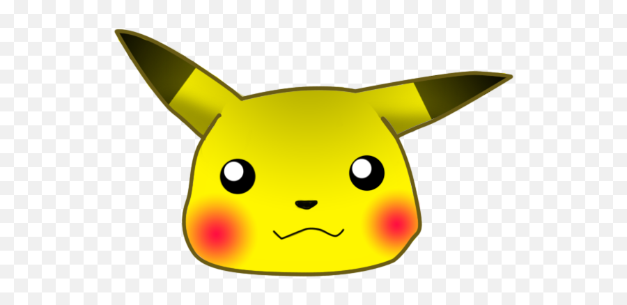 Pikachu - Pikachu Sad Emoji Png Clipart Full Size Clipart Transparent Pikachu Head,Pokemon Emoji