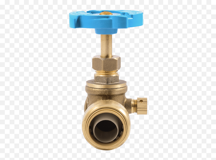 Brass Gate Valve With Drain Vent Sharkbite - Water Shut Off Valve With Drain Emoji,Emotion Water Drain Plug