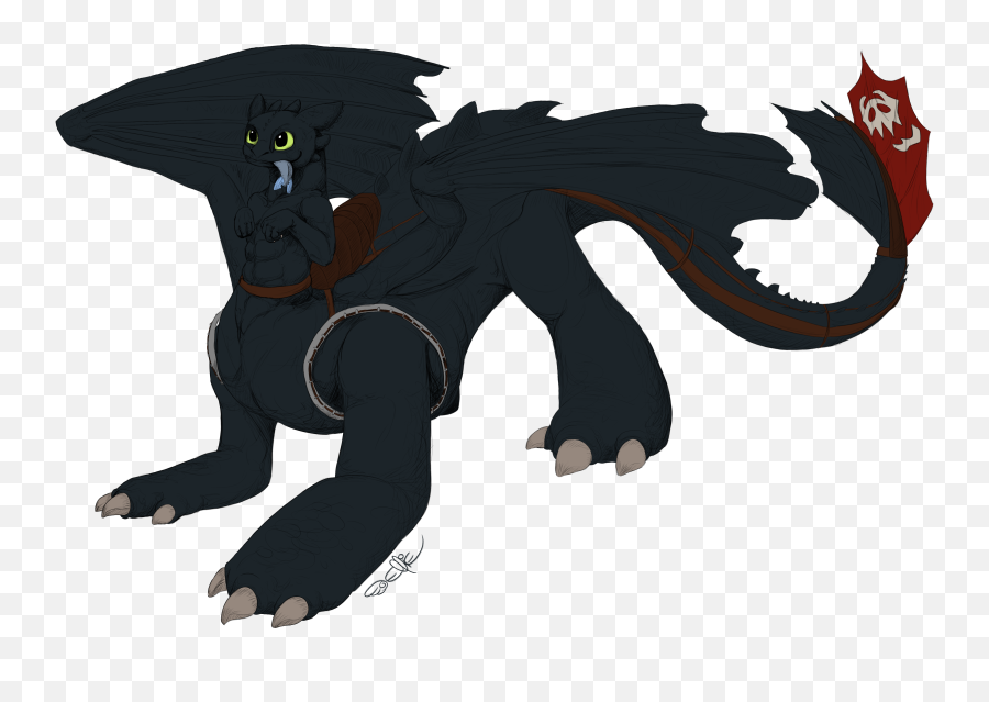 Toothless Png No Background Png Svg - Toothless As A Wolf Emoji,Toothless Emoji
