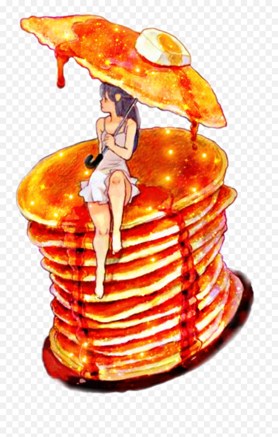 Pancakes Sticker Challenge - Sexy Pancake Maker Cartoon Emoji,Panquesito Emoji