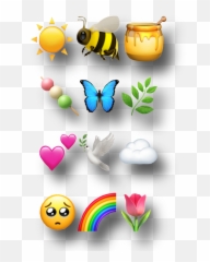 Emoji Combos Emojiaesthetic Sticker - Happy,Emoji Combos