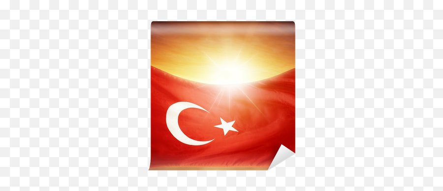 Wall Mural Flag And Sky - Pixersus Emoji,Turkey Flag Emoji