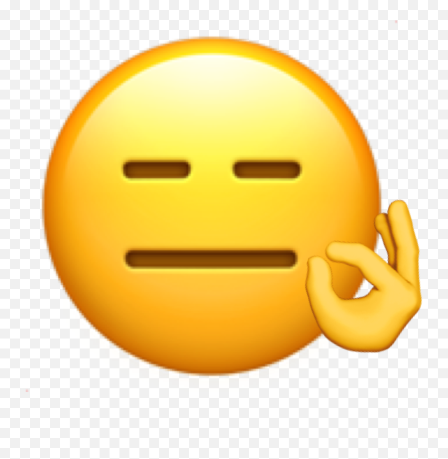 The Most Edited Least Picsart Emoji,Stright Face Emoji
