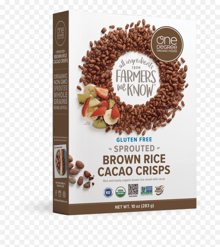 Sprouted Oat Pumpkin Seed Flax - One Degree Organic Foods Sprouted Brown Rice Cacao Crisps Emoji,Hazelnut Emoji