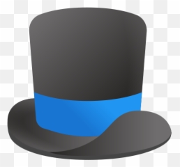 Top Hat Emoji - Blue Top Hat Transparent,Cap Emoji