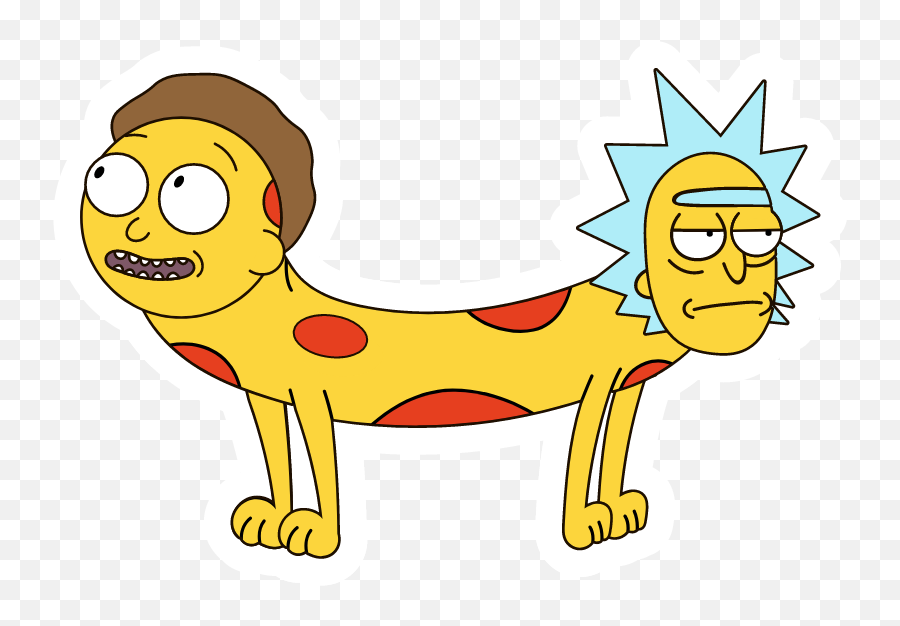 Rick And Morty Stickers - Rick Morty Catdog Emoji,Rick And Morty Emojis