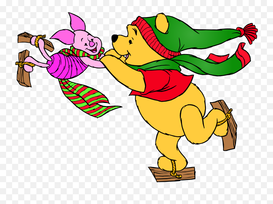 Winter Clipart Winnie The Pooh Winter - Winnie Pooh In Winter Emoji,Eeyore Emotions