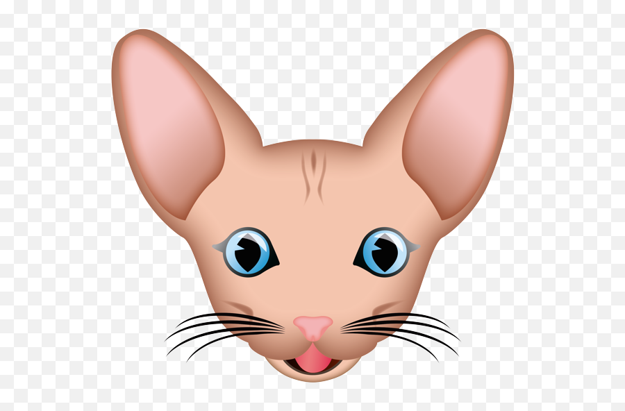 Sphynx Cat Face - Ugly Emoji,Bald Emoji