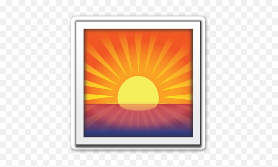 Sunrise - Sunset Emoji Transparent Background,Sunrise Emoji