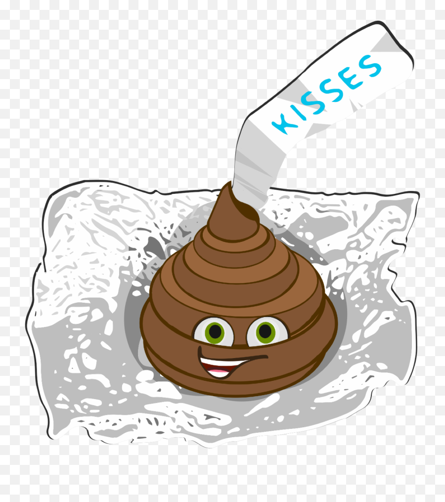 Kiss Poop Chocolate - Free Image On Pixabay Hershey Kisses Cartoon Emoji,Kissing Emoticon