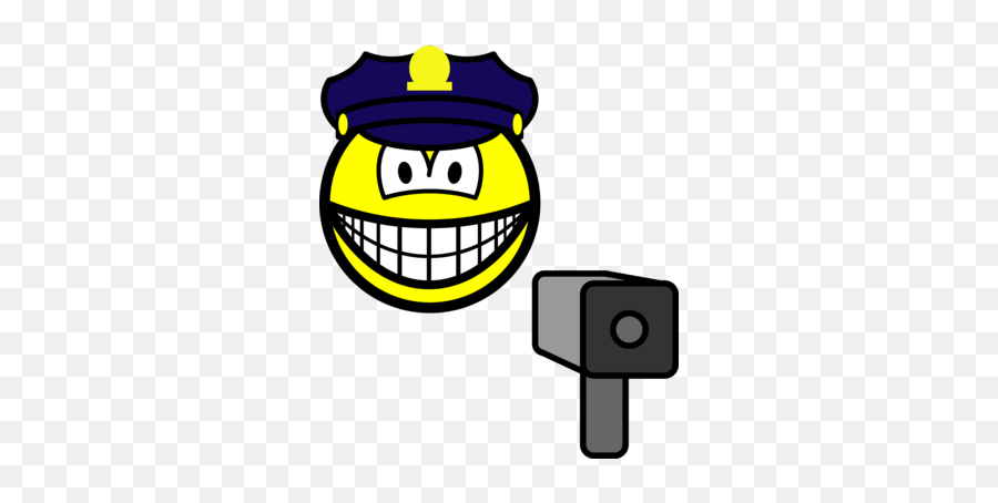 Lazer Gun Cop Smile Smilies Emofacescom - Smile Chinês Emoji,Guns At Both Side Emoticon