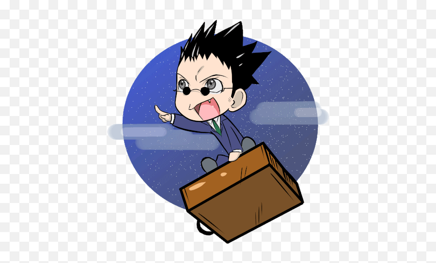 Anime Amino - Leorio Gif Emoji,Nen Aura Emotions