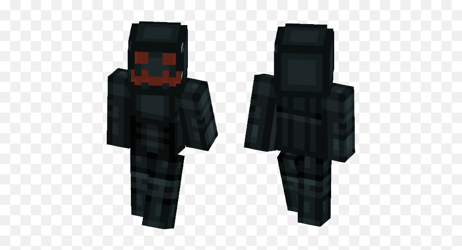 Download Black Metal Pumpkin Head Suit Minecraft Skin For - Flower Head Minecraft Skin Emoji,Pumpken Emojis On Computer