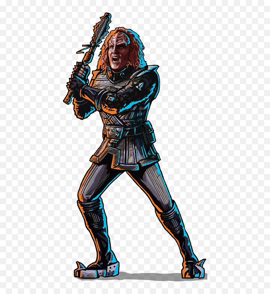 Klingon Janeway - Janeway Klingon Star Trek Timelines Emoji,Is Their A Klingon Warrior Emoji