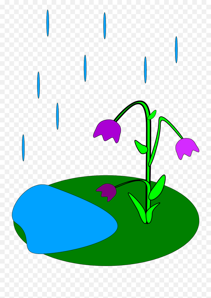 Flowers Raining Rain Water Rainy - Animated Flowers In Rain Emoji,Raindrop Sperm Emoji