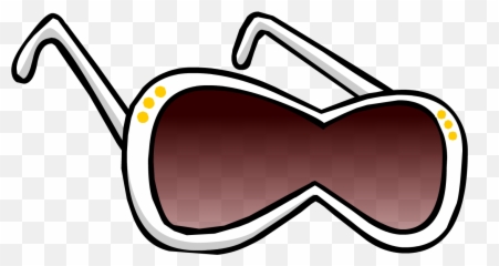 Sun Glass Cutout Clipart Clip Royalty Free Download - Club White Diva Sunglasses Club Penguin Emoji,Emoticon Sunglasses Flipped