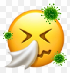 Sick Infected Virus Corona Emoji,Gross Emoji