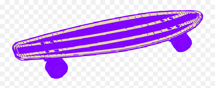 Skateboardpurpleisolatedbluelavender - Free Image From Purple Skateboard Clipart Emoji,Lavender Emoticon