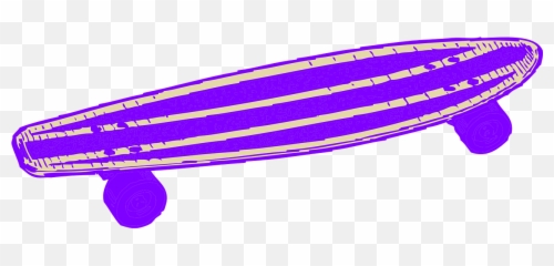 Skateboardpurpleisolatedbluelavender - Free Image From Purple Skateboard Clipart Emoji,Lavender Emoticon