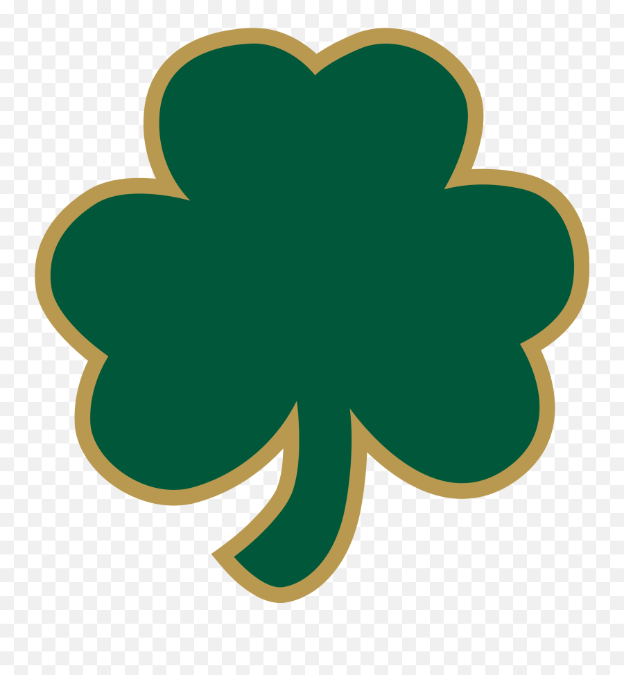 Shamrock Leaf Clip Art - Transparent Notre Dame Shamrock Emoji,Irish Clover Emoji