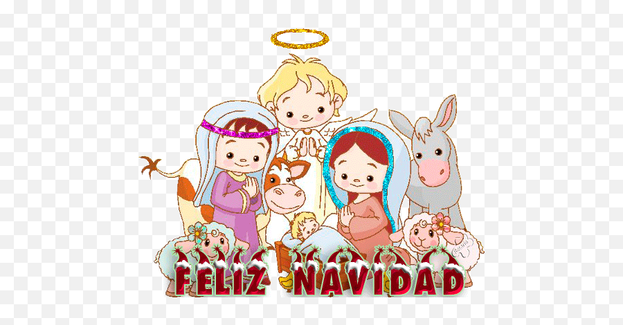 Clases Con La Profe Socorro Ed Religiosa 2 A - B Feliz Navidad Niños Gif Emoji,Emoticon Del Nacimiento De Jesus
