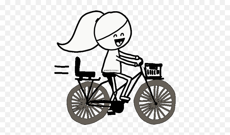 Minka Madebyminka Sticker - Minka Madebyminka Bike Gif De Bicicleta Rotas Emoji,Emojis Feliz Vector