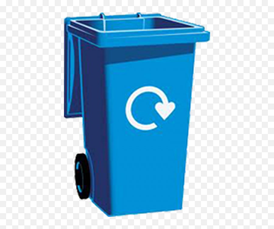 Plastic Recycle Bin Png Transparent Images Full Hd - Blue Recycling Bin Open Emoji,Recycling Emojis With A Blue Background