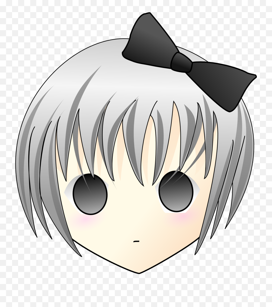 Face Anime As Drawing - Anime Girl Head Png Emoji,Anime Facial Expressions Emotion