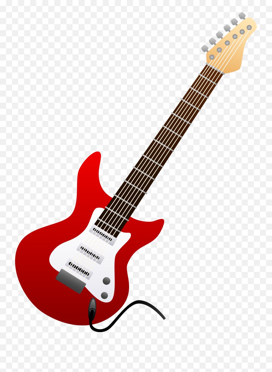 Red Electric Guitar Free Png Image - Clip Art Electric Guitar Emoji,Electric Emoji