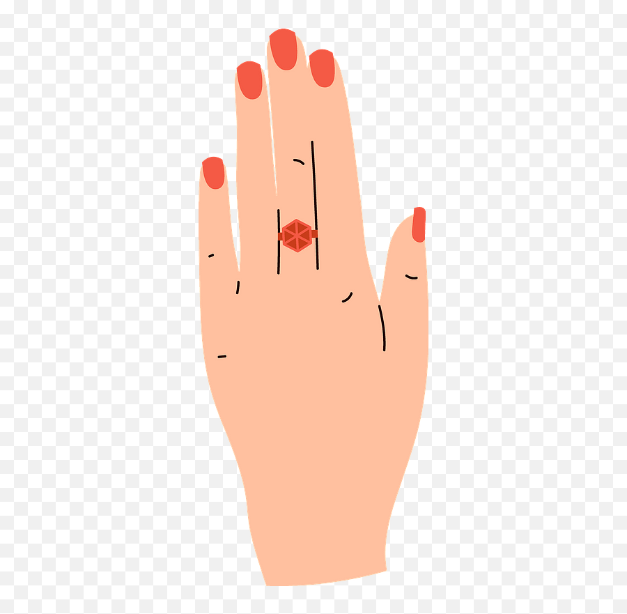 Hand Clipart - Dot Emoji,Painting Nails Emoji